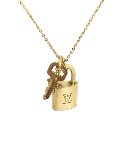 Louis Vuitton Padlock Necklace with Single Chain