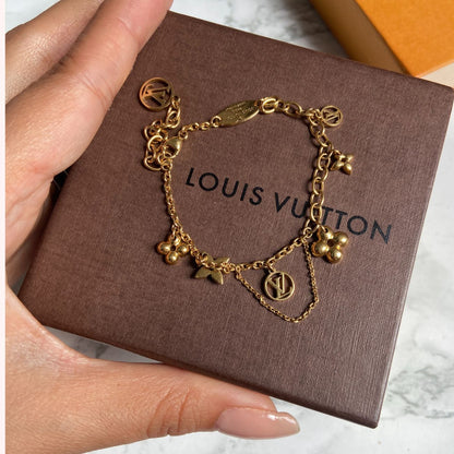 Authentic Louis Vuitton Blooming Pendant Reworked Bracelet