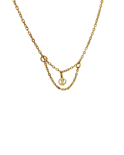 Authentic Louis Vuitton Logo Blooming Pendant- Reworked Choker