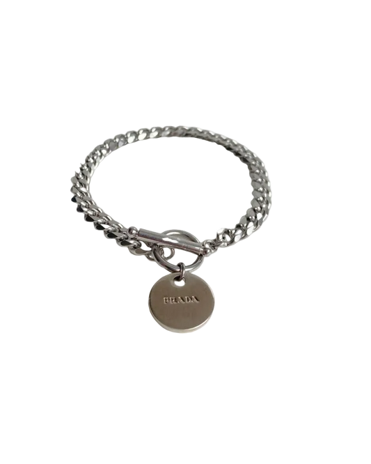 Authentic Prada tag - Repurposed Bracelet