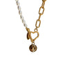 Authentic Louis Vuitton  Nude Logo Pastilles Pearls Necklace