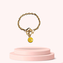 Load image into Gallery viewer, Authentic Louis Vuitton Yellow Pendant- Reworked Bracelet