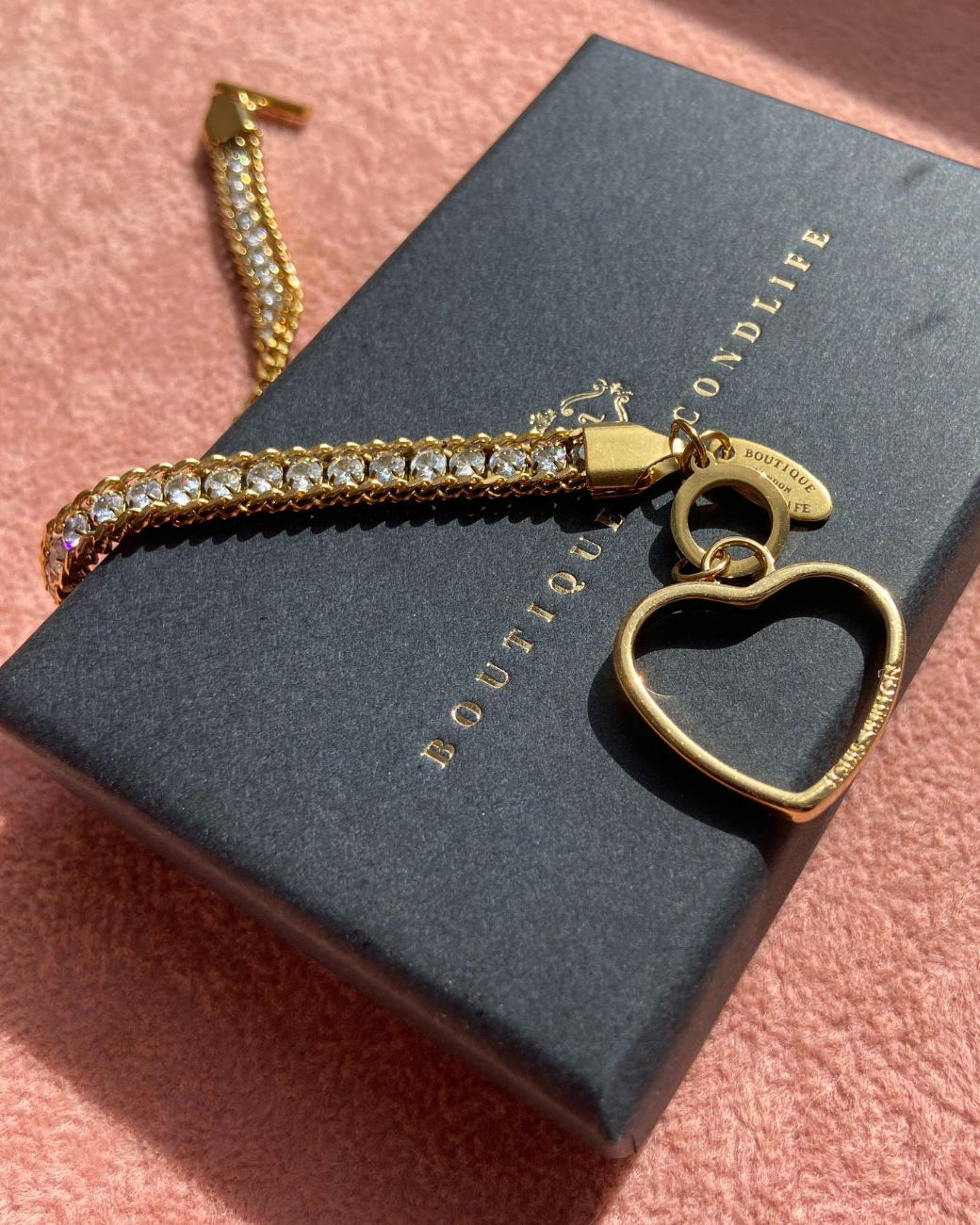 Authentic Louis Vuitton Pendant Coeur -Reworked Bracelet