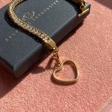 Load image into Gallery viewer, Authentic Louis Vuitton Pendant Coeur -Reworked Bracelet