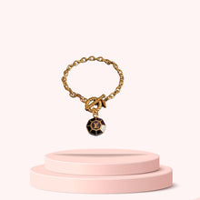 Load image into Gallery viewer, Authentic Louis Vuitton Brown Pendant Reworked Bracelet