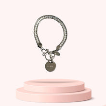 Load image into Gallery viewer, Authentic Prada tag - Repurposed Rhinestone Bracelet