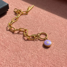 Load image into Gallery viewer, Authentic Louis Vuitton Purple Logo Pastilles Pendant- Bracelet