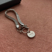 Load image into Gallery viewer, Authentic Prada tag - Repurposed Rhinestone Bracelet