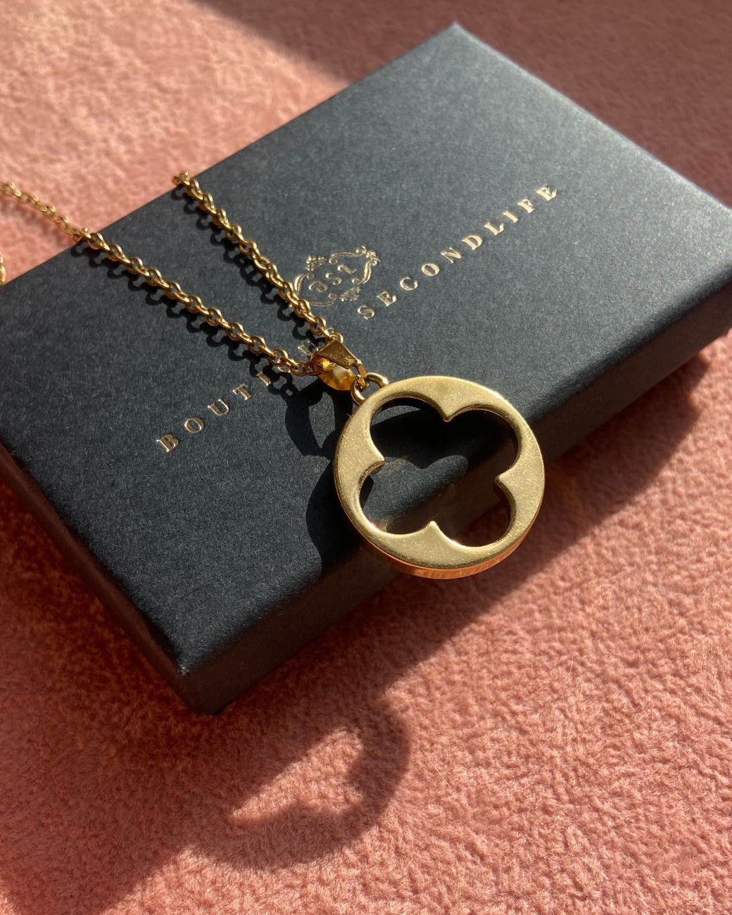 Authentic Louis Vuitton Fleur Charm- Reworked Necklace