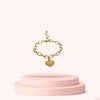 Authentic Louis Vuitton Pendant Heart - Repurposed Bracelet