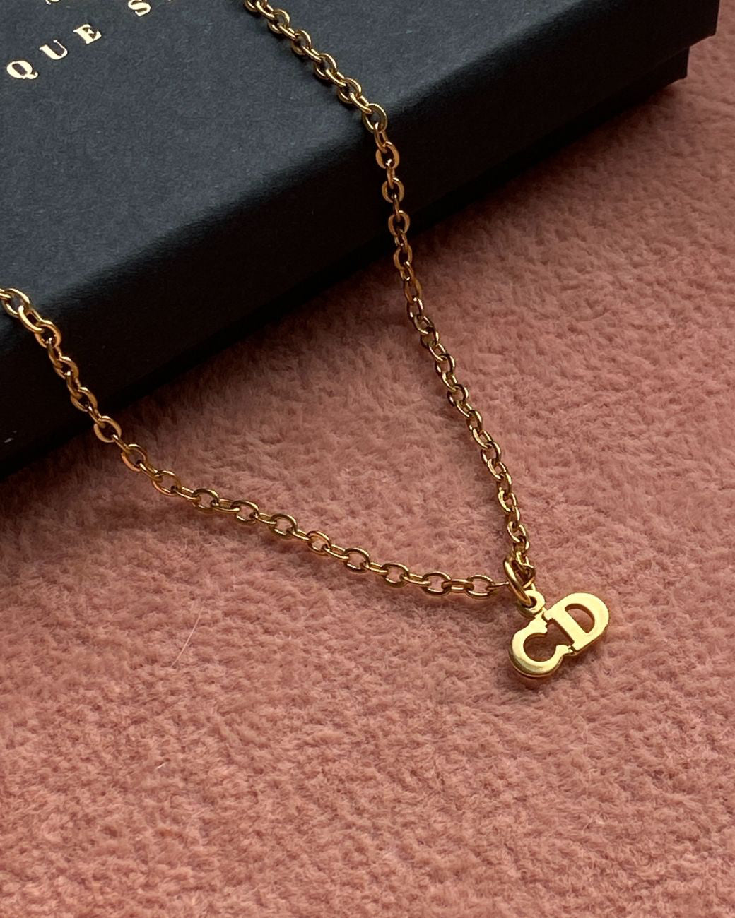 Authentic Mini Dior Vintage Pendant - Reworked Necklace