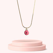 Load image into Gallery viewer, Authentic Louis Vuitton Rose Logo Pendant- Necklace