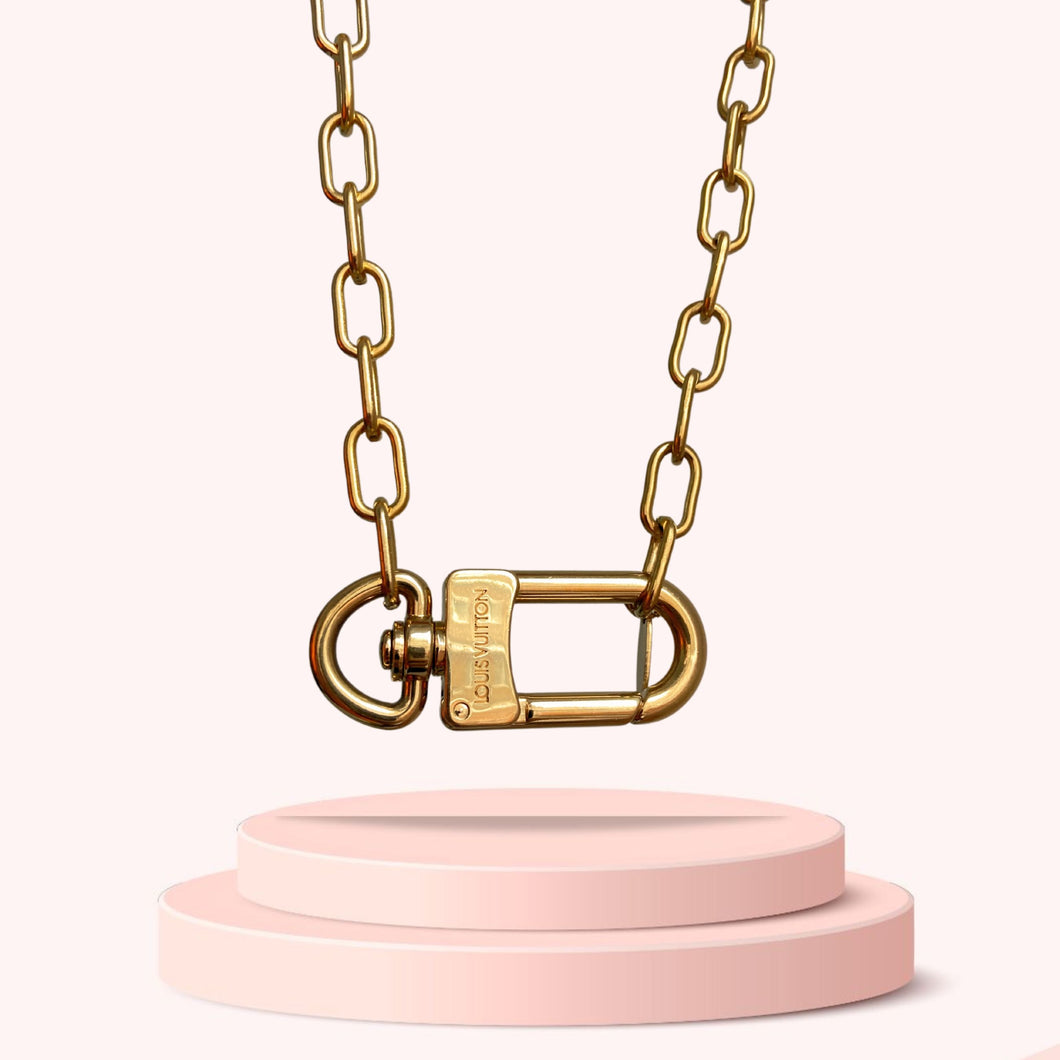 Authentic Louis Vuitton Charm Clasp - Reworked Necklace