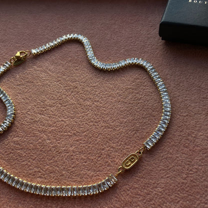 Authentic Dior CD Oval Pendant- Reworked Diamante Choker