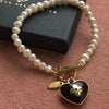 Authentic Louis Vuitton Coeur Black Charm- Reworked Bracelet