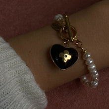 Load image into Gallery viewer, Authentic Louis Vuitton Coeur Black Charm- Reworked Bracelet
