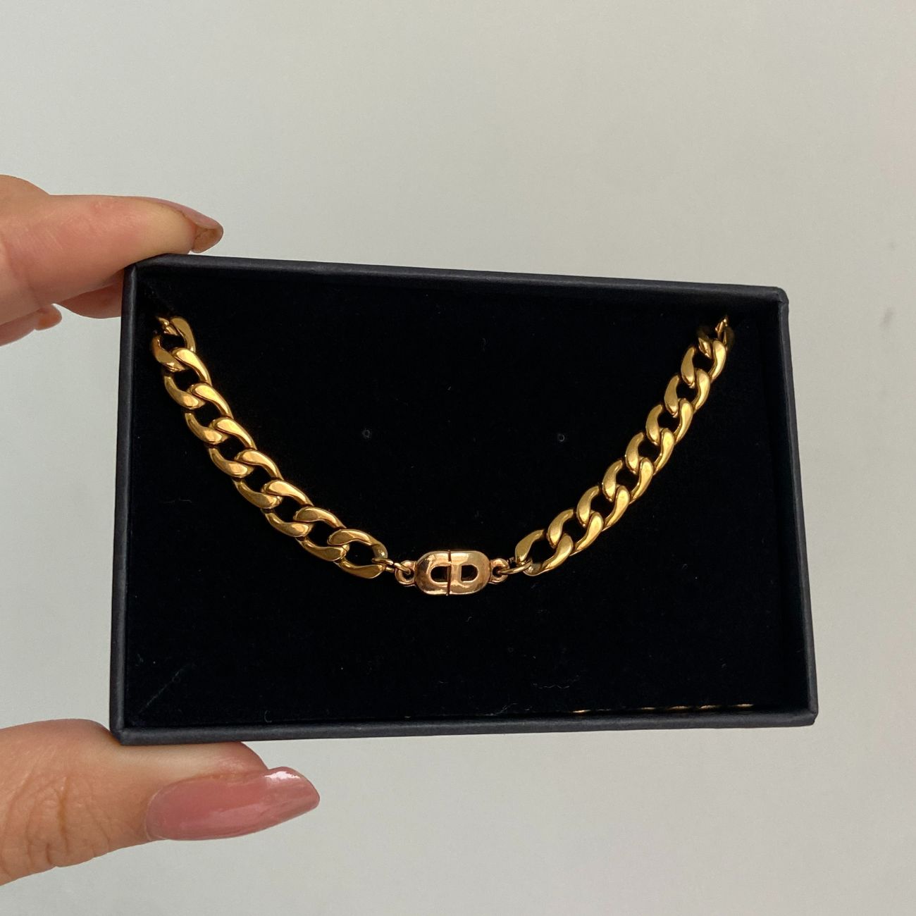 Authentic Mini Dior pendant -Repurposed Choker