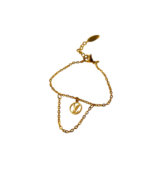 Authentic Louis Vuitton Blooming Pendant Reworked Bracelet
