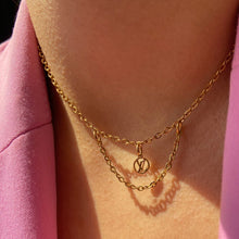 Load image into Gallery viewer, Authentic Louis Vuitton Logo Blooming Pendant- Reworked Choker