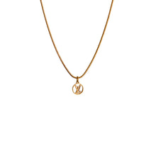 Load image into Gallery viewer, Authentic Louis Vuitton Logo Blooming Pendant- Reworked Necklace