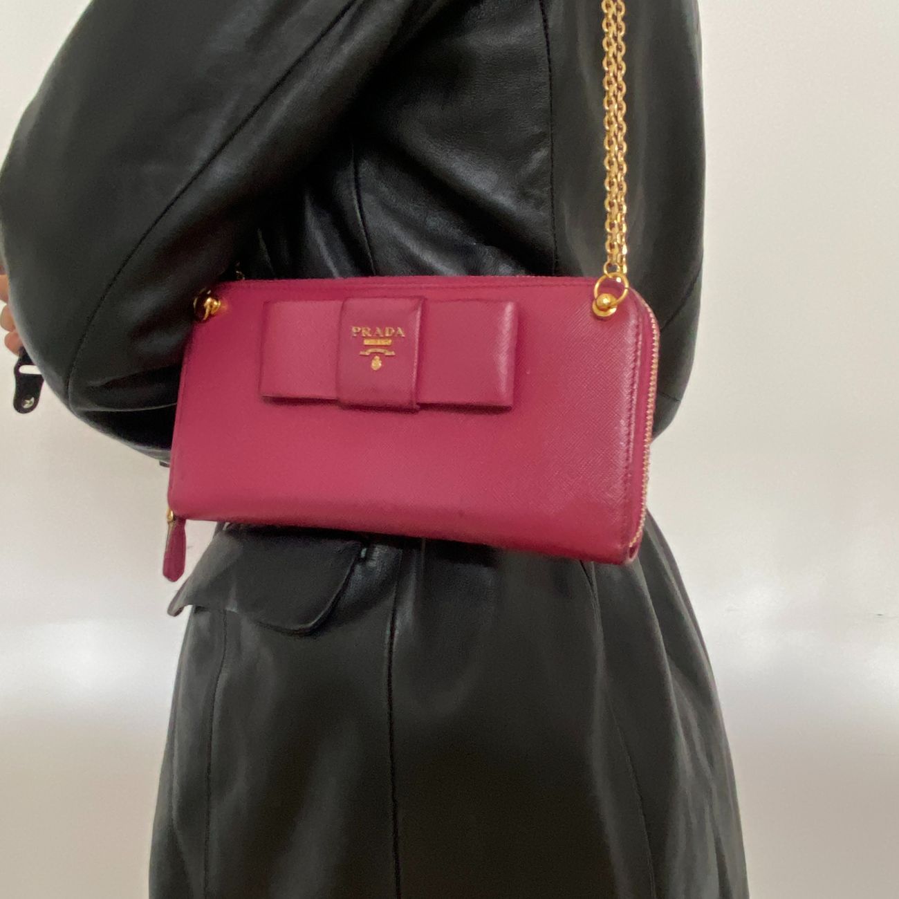 Authentic Preowned Prada Ribbon Wallet Repurposed Mini Bag
