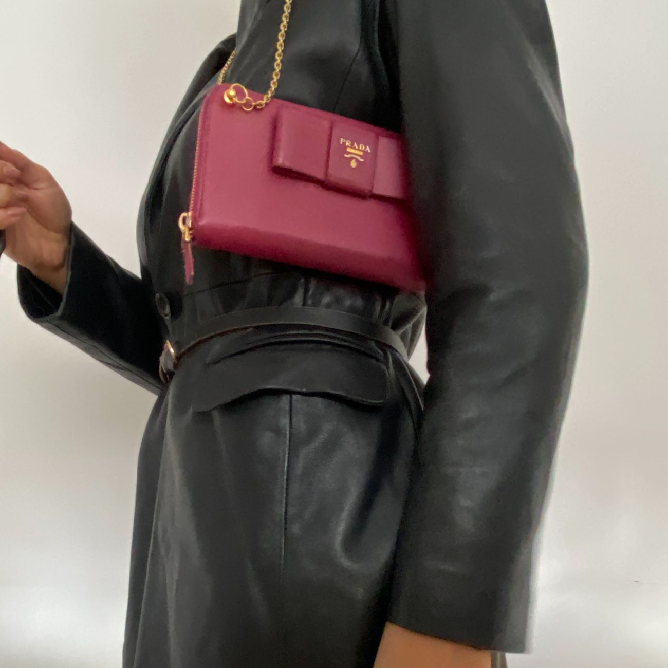 Authentic Preowned Prada Ribbon Wallet Repurposed Mini Bag