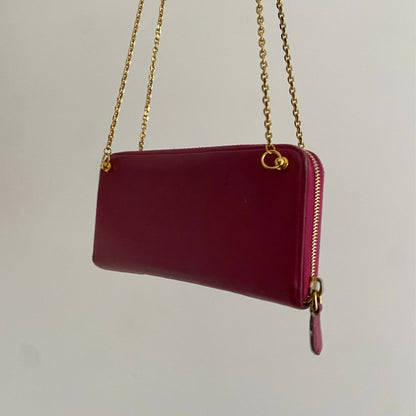 Authentic Preowned Prada Ribbon Wallet Repurposed Mini Bag