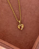 Authentic Louis Vuitton Logo Heart Charm- Reworked Necklace