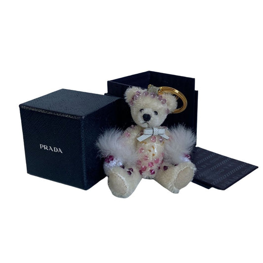 Authentic Prada Bear Keychain with Box