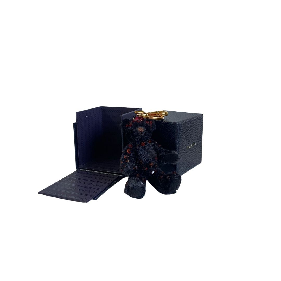 Authentic Prada Bear Keychain with Prada Box