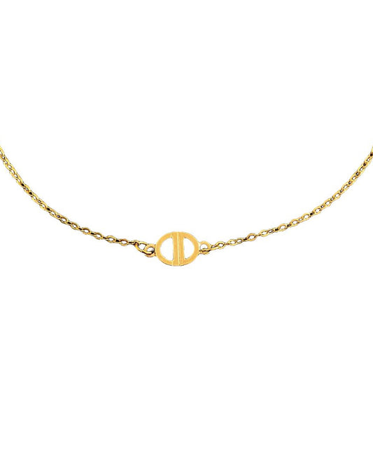 Authentic Dior CD Pendant- Single Chain Reworked Choker