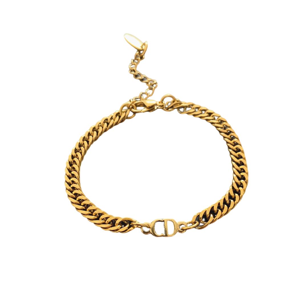 Authentic CD Mini Dior pendant- Reworked Bracelet
