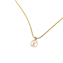 Load image into Gallery viewer, Authentic Louis Vuitton Logo Blooming Pendant- Reworked Necklace