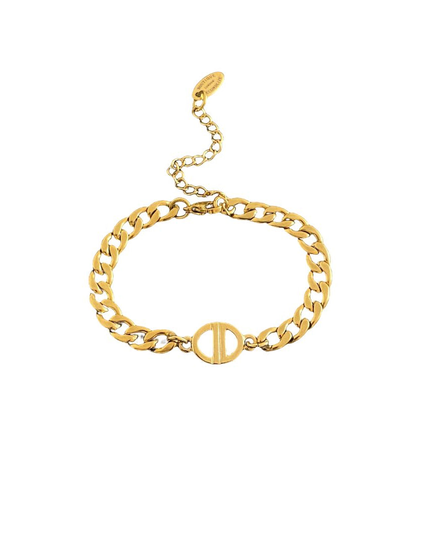 Authentic Mini Dior pendant -Repurposed Bracelet