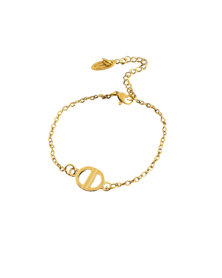 Authentic Mini Dior pendant -Repurposed Single Bracelet