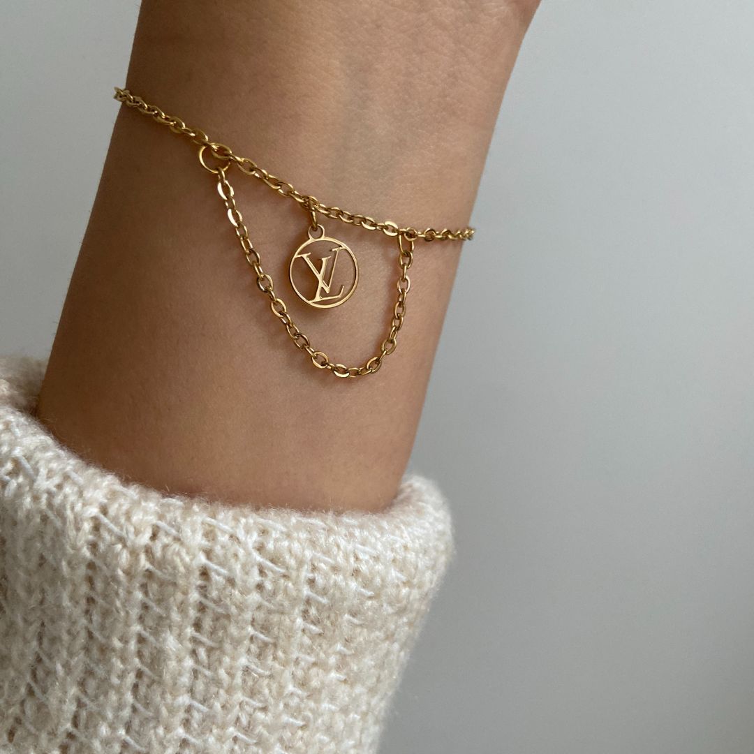 Authentic Louis Vuitton Blooming Pendant Reworked Bracelet