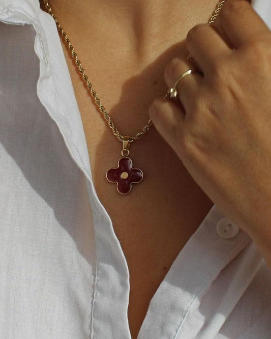 Authentic Louis Vuitton Pendant Red-  Necklace - Boutique SecondLife