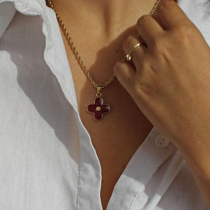 Authentic Louis Vuitton Pendant Red-  Necklace - Boutique SecondLife