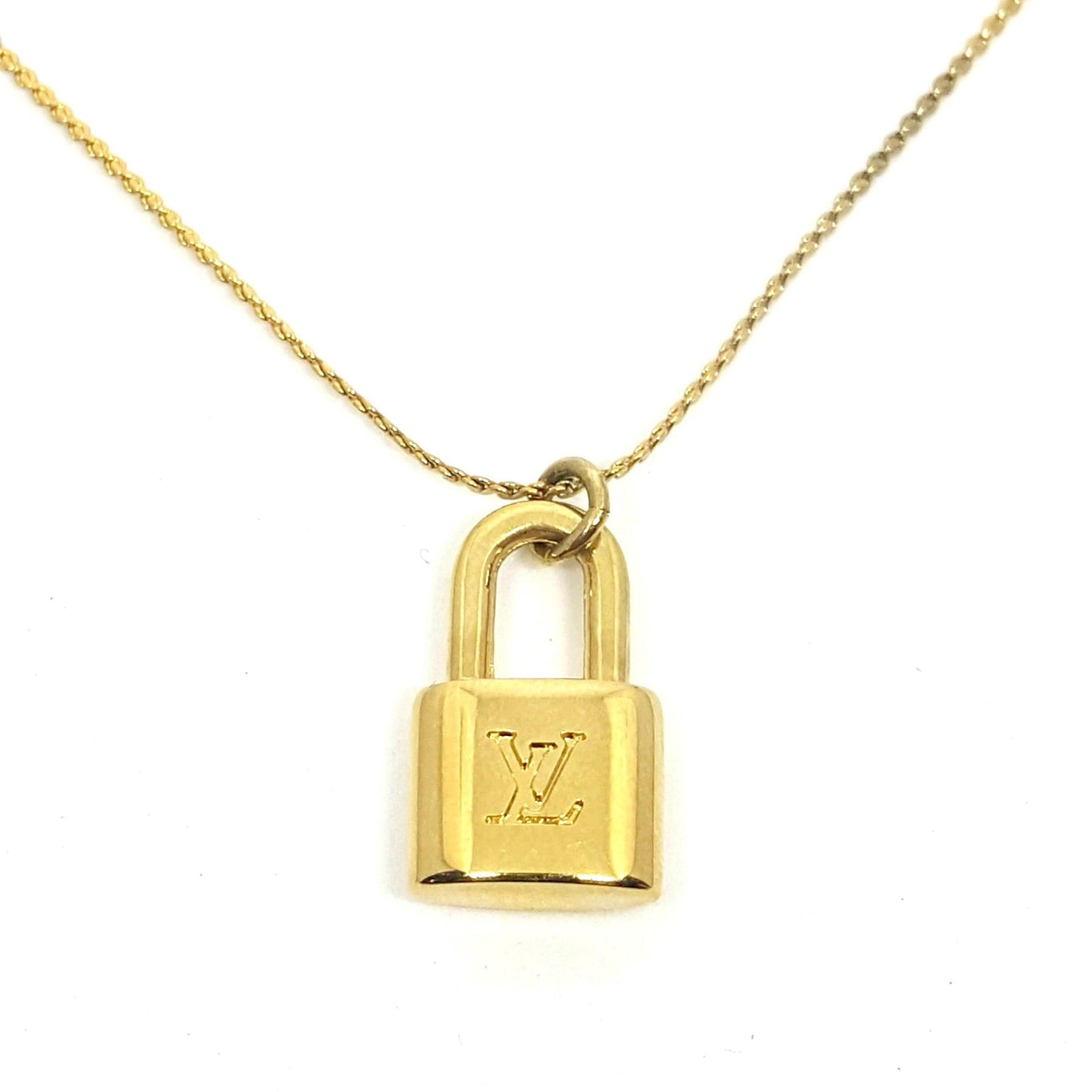 Authentic Louis Vuitton Mini Lock - Repurposed Necklace - Boutique SecondLife