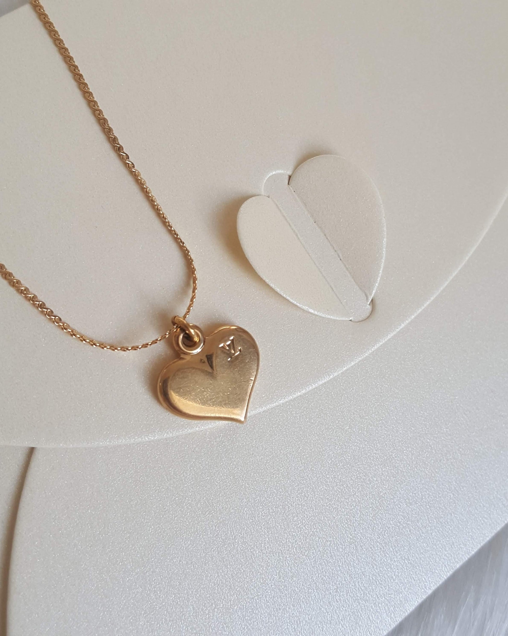 Authentic Louis Vuitton Heart Pendant- Necklace - Boutique SecondLife
