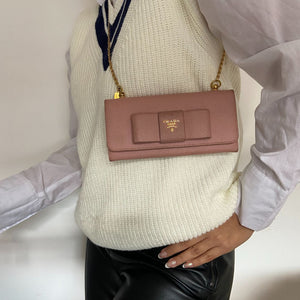 Authentic Prada Preowned Wallet Repurposed Mini Bag