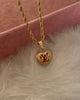 Authentic Louis Vuitton Logo Heart Charm- Reworked Necklace