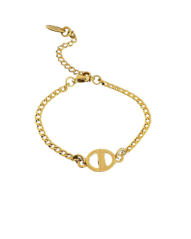 Authentic Mini Dior pendant -Repurposed Bracelet
