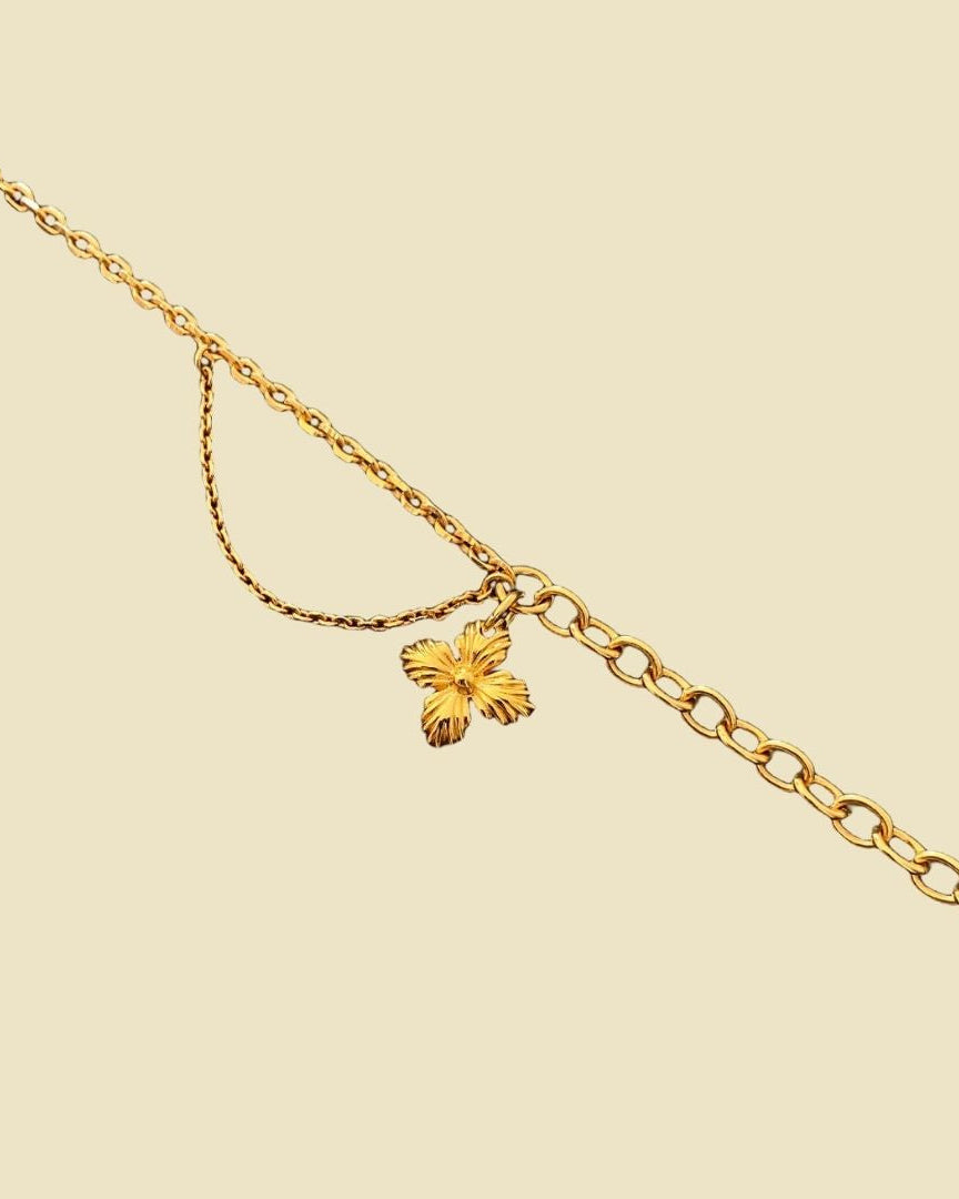 Authentic Louis Vuitton Blooming Pendant Reworked Bracelet