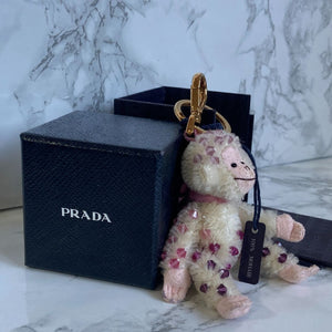 Authentic Prada Bear Keychain with Box