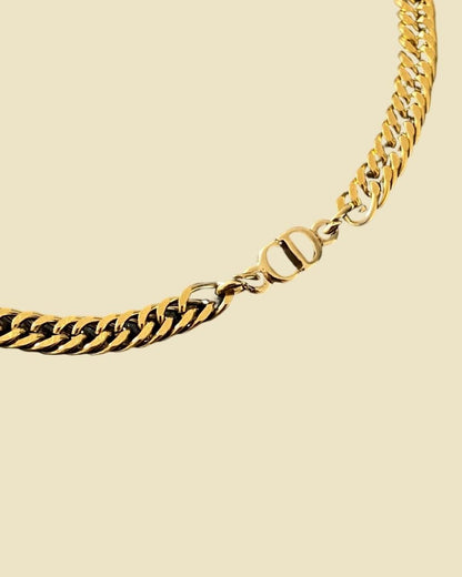 Authentic Dior CD Pendant- Reworked Choker