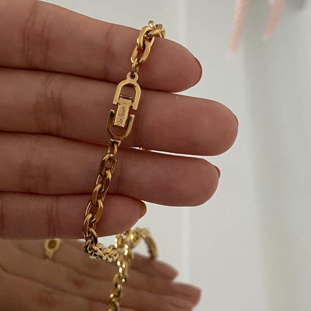 Authentic Dior clasp Pendant- on Bracelet - Boutique SecondLife