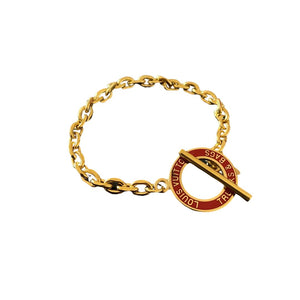 Authentic Louis Vuitton Round-Repurposed Bracelet