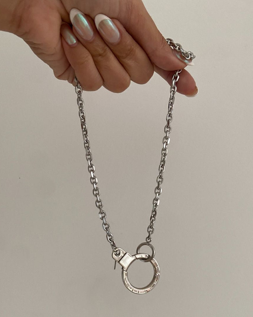 Authentic Louis Vuitton Round Clasp- Reworked Necklace
