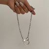 Authentic Louis Vuitton Round Clasp- Reworked Necklace
